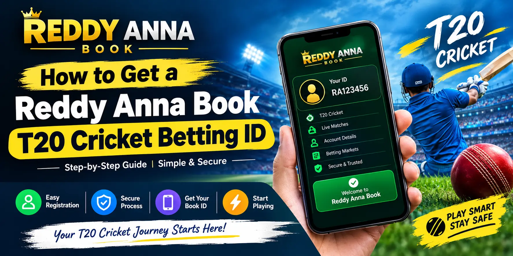 How to Get a Reddy Anna Book T20 Cricket Betting ID