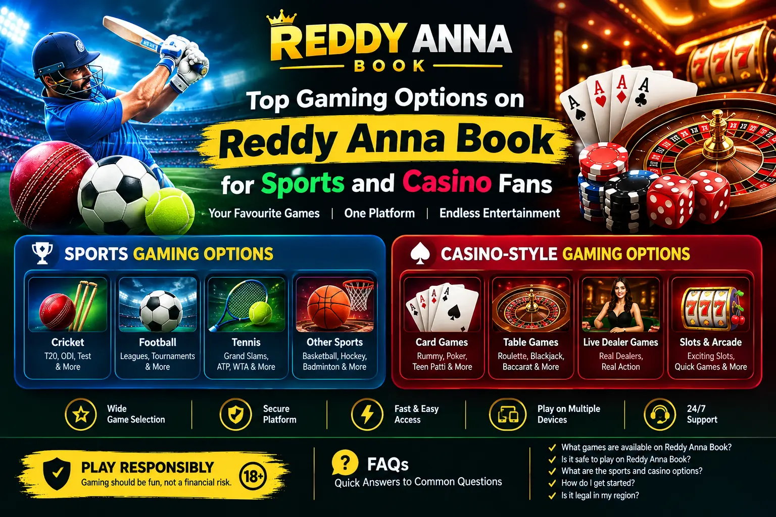 Reddy Anna Book for Sports and Casino Fans